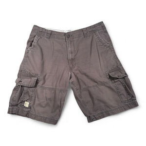 Vintage Levis Cargo Shorts Mens 36 Brown Signature Strauss Cotton Baggy Y2K